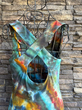 Load image into Gallery viewer, Custom Geode Pact Fit &amp; Flare Cross Back Maxi Dress in ‘Labradorite’ for Shannon
