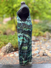 Load image into Gallery viewer, Women’s XXL Geode Wide-Leg Linen/Rayon Overalls in ‘Moss Agate’
