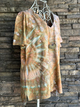 Load image into Gallery viewer, Women’s Large V-Neck Side Spiral T-Shirt in ‘Wild Thing’
