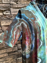Load image into Gallery viewer, Women’s Small Geode Short Sleeve Open Front Cardigan with Pockets in ‘Dark Enchantment’
