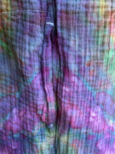 Load image into Gallery viewer, Women’s XS Petite Crinkle Cotton Gauze Jumpsuit with Tie Shoulder Straps and Pockets in ‘Northern Lights’
