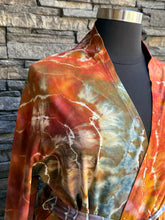 Load image into Gallery viewer, Women’s XXL Pact Organic Cotton Geode Robe Cardigan in ‘Rustic Rainbow’
