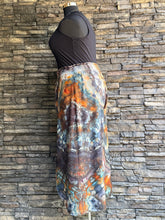 Load image into Gallery viewer, Women’s XXL (18) Geode Linen Blend Wide-Leg Split-Hem Flowy Pants with Pockets in ‘Midnight Jasper’
