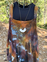 Load image into Gallery viewer, Women’s Medium (fit more like a large) Geode Wide-Leg Linen/Rayon Overalls in ‘Charred Redwood’
