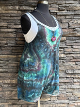 Load image into Gallery viewer, Women’s XL Geode Harem Shorts Romper Jumpsuit with Back Pocket in ‘Dark Enchantment’
