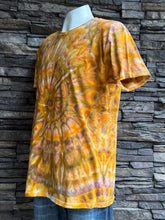 Load image into Gallery viewer, Men’s Large Spiral T-Shirt in ‘Golden Sunshine’
