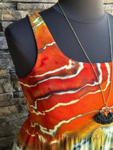 Load image into Gallery viewer, Women’s XL Geode Square-Neck Ballet Dress with Pockets in ‘Cherry Creek Jasper’
