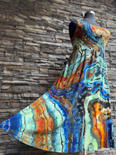 Load image into Gallery viewer, Custom Reverse Geode Ballet Dress in ‘Azurite’ for Andrea
