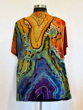 Load image into Gallery viewer, Women’s Large Reverse Geode Kimono in ‘Bold as Love’
