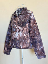 Load image into Gallery viewer, Women’s Large Ice Dyed Jacket in ‘Dark Black’

