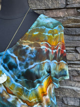 Load image into Gallery viewer, Women’s XL Geode Short Sleeved V-Neck Luxe T-Shirt in ‘Labradorite’
