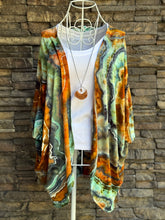 Load image into Gallery viewer, Women’s Small (can fit a medium, too) Geode Kimono in ‘Boulder Turquoise’
