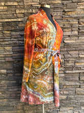 Load image into Gallery viewer, Women’s XXL Pact Organic Cotton Geode Robe Cardigan in ‘Rustic Rainbow’
