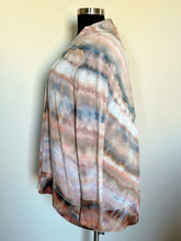 Load image into Gallery viewer, Women’s XL Cardigan with Thumbholes and Pockets in Muted Earth Tones Twist
