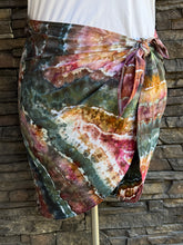 Load image into Gallery viewer, Women’s L/XL (but can fit a medium too) Geode ‘Shade &amp; Shore’ Swimsuit Cover-up Wrap Sarong in ‘Pinot Sage’
