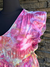 Load image into Gallery viewer, Women’s Large Geode Flutter Sleeve Dress with Pockets in ‘Bird Song’
