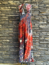 Load image into Gallery viewer, Women’s Medium Geode Dressy V-Neck Jumpsuit with Pockets in ‘Phoenix Rising’
