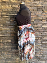 Load image into Gallery viewer, Women’s XL Geode Skirt with Ruched Waistband &amp; Pockets in ‘Pinot Sage’
