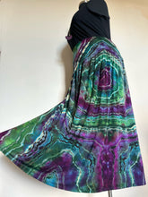 Load image into Gallery viewer, Women’s XL Reverse Geode Maxi Skirt with Pockets in ‘Emerald Berry’
