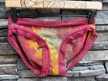 Load image into Gallery viewer, Women’s Small Geode Hipster Undies with Lace Trim in ‘Rustic Rainbow’
