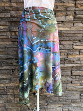 Load image into Gallery viewer, Women’s Large Geode Asymmetrical Draped Midi Skirt in ‘Abalone’
