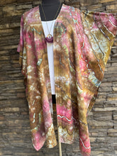 Load image into Gallery viewer, Women’s One Size (Fits M-3X best) Linen/Rayon Geode Kimono in ‘Mother Nature’
