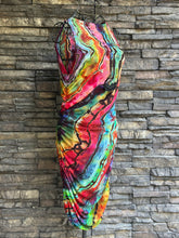 Load image into Gallery viewer, Women’s XL Reverse Geode Bodycon Dress in ‘Rainbow Obsidian’
