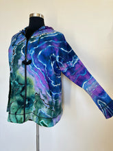 Load image into Gallery viewer, Women’s 4X Reverse Geode Lightweight Zip Up Hoodie in ‘Abalone’
