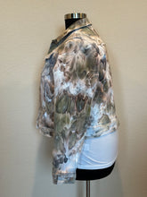 Load image into Gallery viewer, Custom Ice Dyed Denim Jacket in ‘Pewter’ for Pamela
