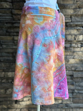 Load image into Gallery viewer, Women’s Large (but can fit S-XL) 100% Cotton Geode Short Wrap Skirt with Hidden Zipper Pocket in ‘Bird Song’
