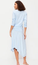 Load image into Gallery viewer, Women’s Small Geode Asymmetrical Draped Midi Skirt in ‘Midnight Ember’
