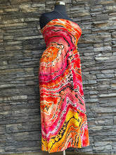 Load image into Gallery viewer, Custom Reverse Geode Strapless Maxi Dress in ‘Sherbet’ for Lacy
