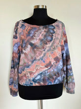 Load image into Gallery viewer, Women’s Large (fits like an XL) Off Shoulder Sweatshirt in ‘Flint Stone’
