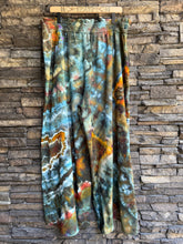 Load image into Gallery viewer, Women’s XL Geode Linen Blend Wide-Leg Split-Hem Flowy Pants with Pockets in ‘Labradorite’
