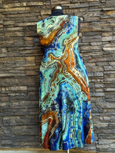 Load image into Gallery viewer, Custom Reverse Geode Dress in ‘Azurite’ for Candice
