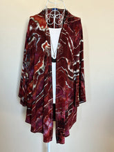 Load image into Gallery viewer, Women’s Large Geode Bell Sleeve Kimono in Bordeaux Rust’
