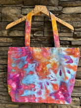 Load image into Gallery viewer, Geode Cotton Canvas Zippered Tote Bag with Inside Zippered Pocket in ‘Bird Song’
