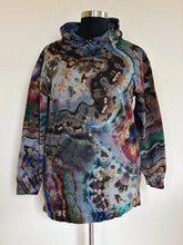 Load image into Gallery viewer, Women’s Large Reverse Geode Hoodie Dress in ‘Rainbow Obsidian’
