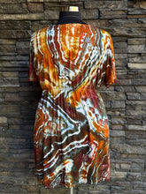 Load image into Gallery viewer, Women’s XXL Geode Kimono Style Dress in ‘Golden Hour’
