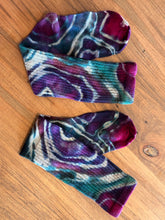 Load image into Gallery viewer, Adult Reverse Geode Slouchy Socks in ‘Mermaid Tail’
