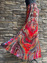 Load image into Gallery viewer, Women’s Medium Reverse Geode Maxi Skirt in ‘Fire On The Mountain’
