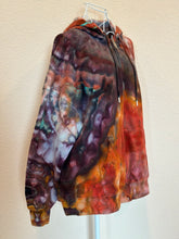 Load image into Gallery viewer, Women’s Medium Geode Oversized Fit Zip Up Hoodie in ‘Lava Flows’
