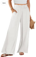 Load image into Gallery viewer, Women’s Large Geode High Waist Wide Leg Pull On Pants with Pockets in ‘Smoke on the Water’
