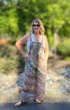 Load image into Gallery viewer, Women’s XL Linen/Cotton Wide Leg Overalls in ‘Wild Thing’
