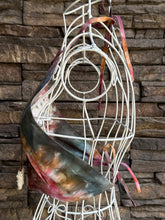 Load image into Gallery viewer, Women’s Small Hand-sewn Geode Halter Crop Top in ‘Pinot Sage’
