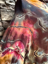 Load image into Gallery viewer, Women’s Small Reverse Geode Mock Neck Long Sleeved Sweater Dress with Pockets in ‘Pinot Sage’
