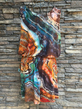 Load image into Gallery viewer, Women’s Large Reverse Geode Shorts Romper in ‘Petrified Wood’
