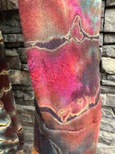 Load image into Gallery viewer, Women’s Small Reverse Geode Mock Neck Long Sleeved Sweater Dress with Pockets in ‘Pinot Sage’
