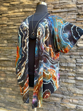Load image into Gallery viewer, Custom Reverse Geode Kimono in ‘Midnight Jasper’ for Rosie
