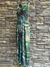 Load image into Gallery viewer, Women’s Large Geode Dressy V-Neck Jumpsuit with Pockets in ‘Moss Agate’
